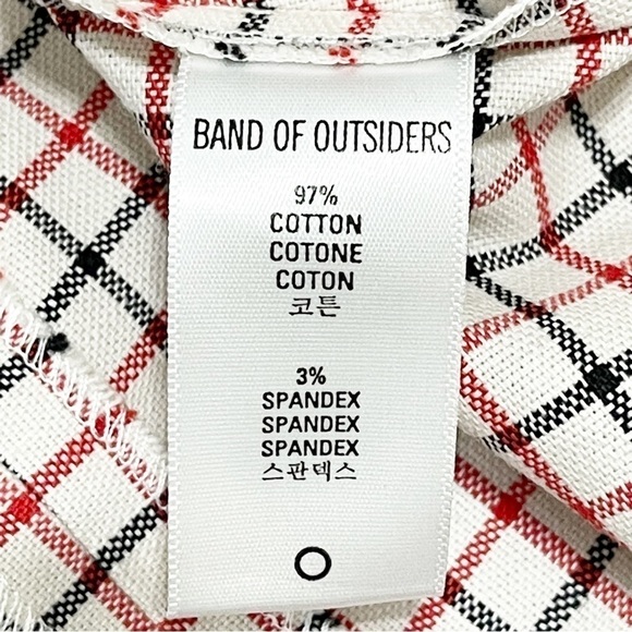 NWT Band of Outsiders Woman Ivory and Multi Color Checker Pattern Dress S - Picture 16 of 16